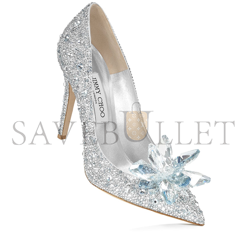 JIMMY CHOO ALIA CRYSTAL COVERED POINTY TOE PUMPS ALIASXU